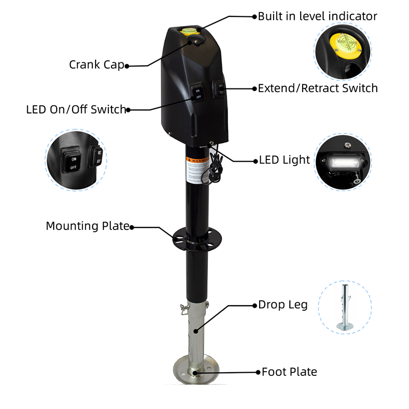 4000 lbs Electric powered Caravan and Trailer Jack (3)